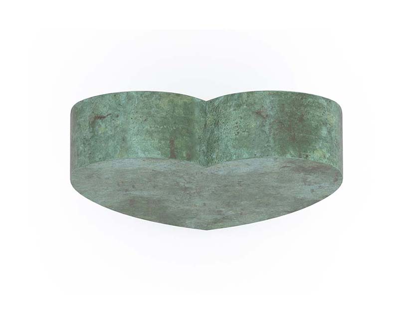 XS Bronzen Hart Urn (1 liter)