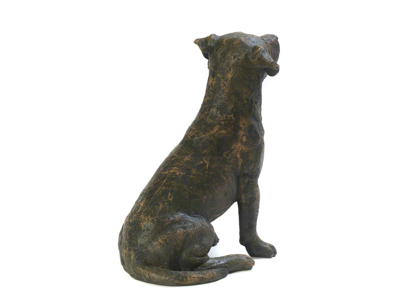 Hondenurn of Asbeeld Zittende Jack Russell (2.3 liter)