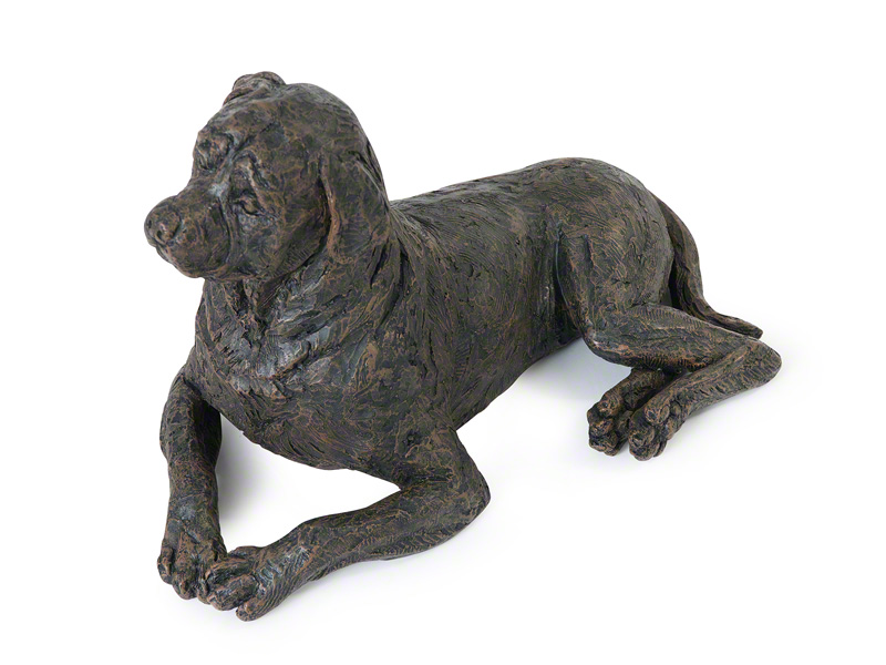 Hondenurn of Asbeeld Liggende Rottweiler (2.6 liter)