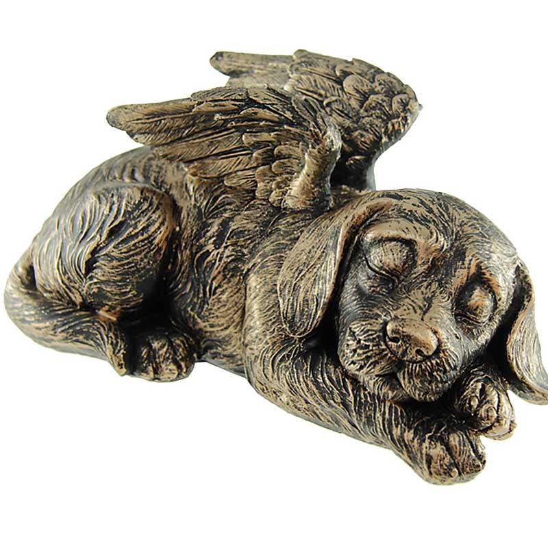 Hondenurn of Honden Asbeeld, Hond met Engel Vleugels (1 liter)