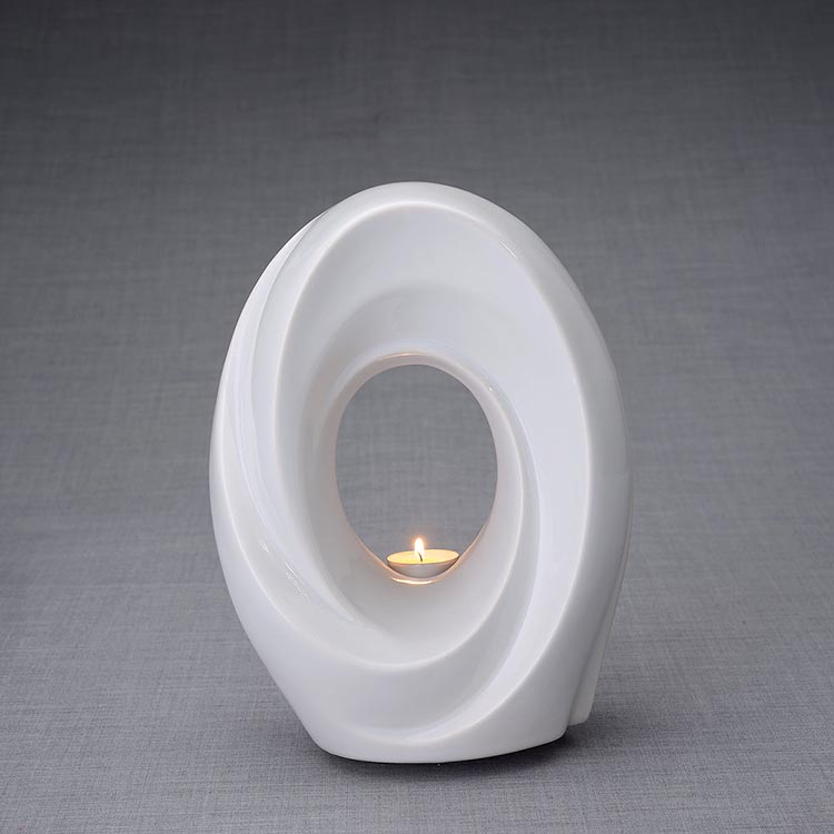Keramische Crematie As Urn Passage White (3.2 liter)