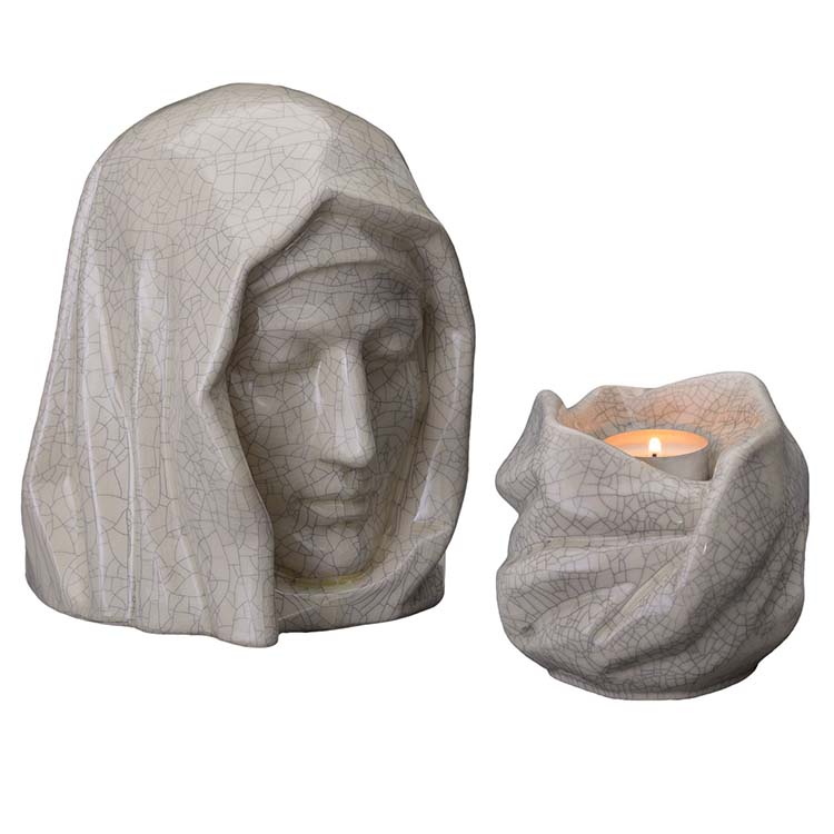 Art Urnen Voordeelset Holy Mother Craquele (5.1 en 0.48 liter)