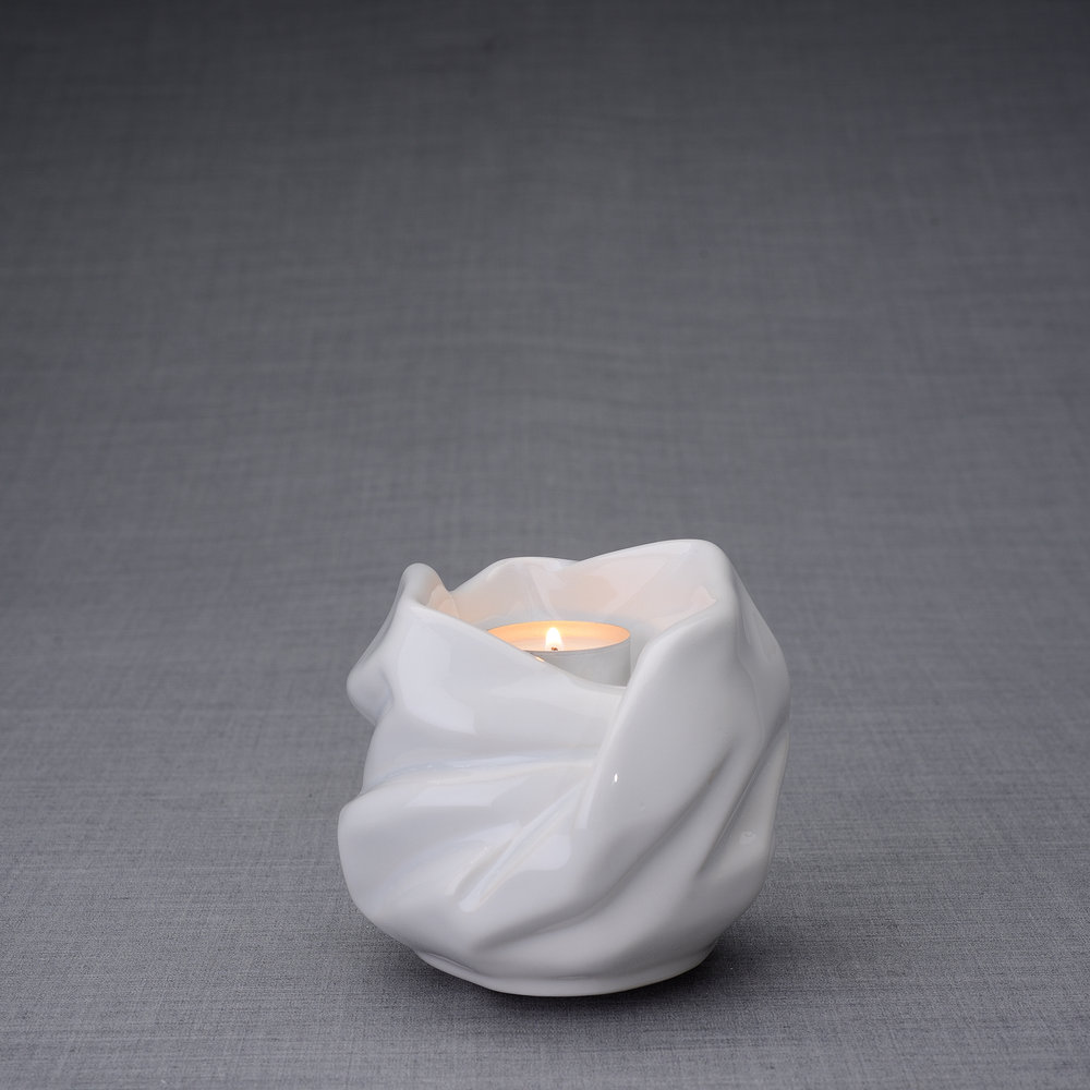 Keramische Mini Urn Holy Mother White (0.48 liter)