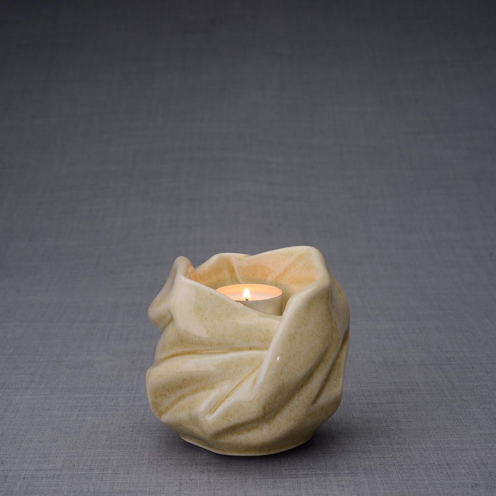 Keramische Mini Urn Holy Mother Light Sand (0.48 liter)