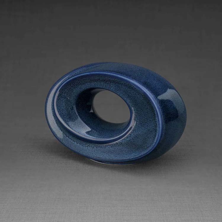 Keramische Mini Urn Passage Blue Melange (0.45 liter)
