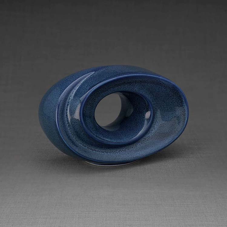 Keramische Mini Urn Passage Blue Melange (0.45 liter)