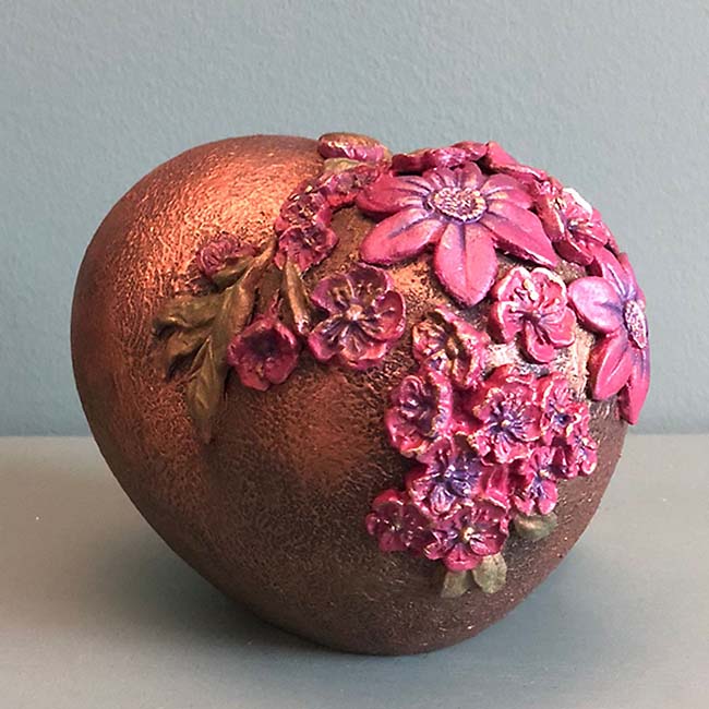 Kleine LoveHeart Art Urn Blooming Hart (0.65 liter)