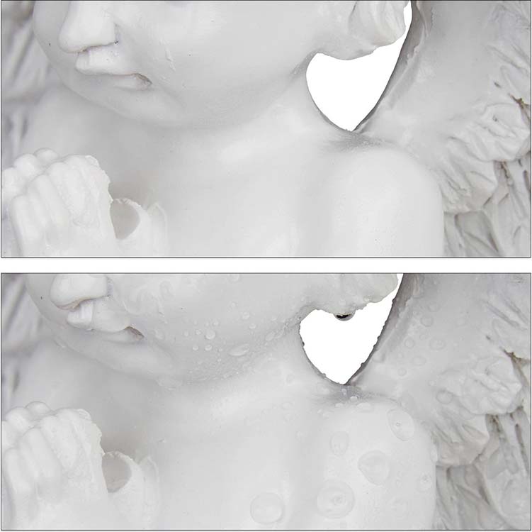 Kleine Witte Engel Dierenurn Biddende Cherubijn (0.3 liter)