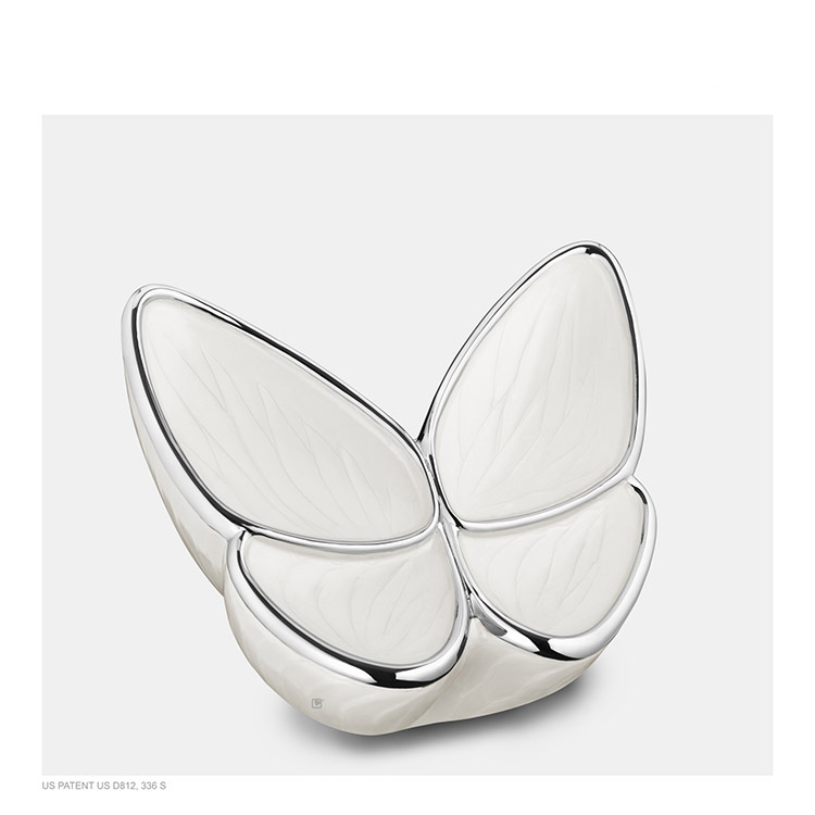 Kleine Witte LoveUrns Butterfly Dierenurn (0.4 liter)