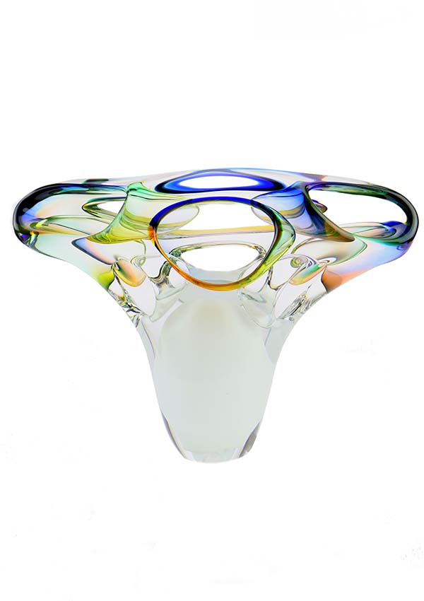Kristalglazen 3D Earth Urn (0.26 liter)