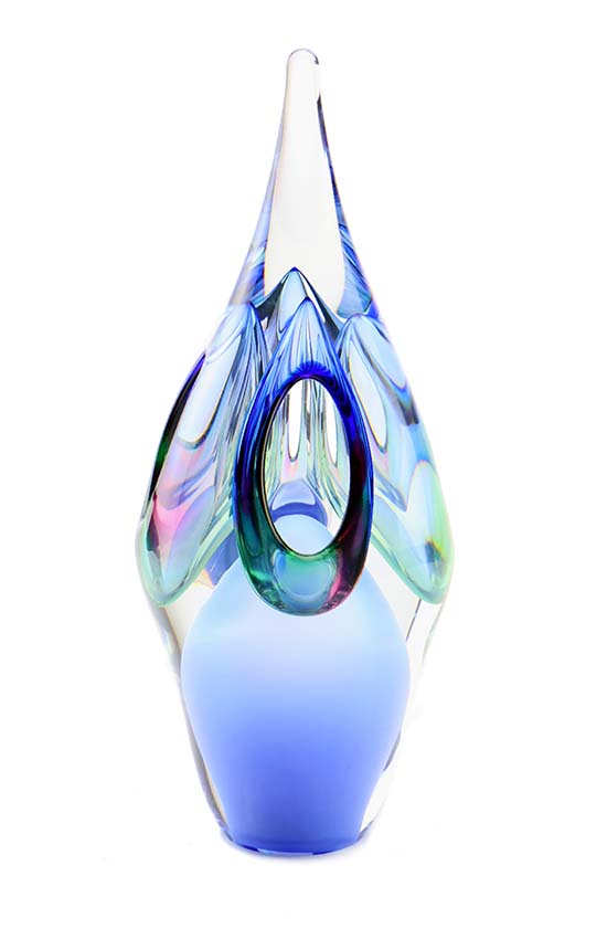 Kristalglazen 3D Symphonie Blue Urn (0.17 liter)