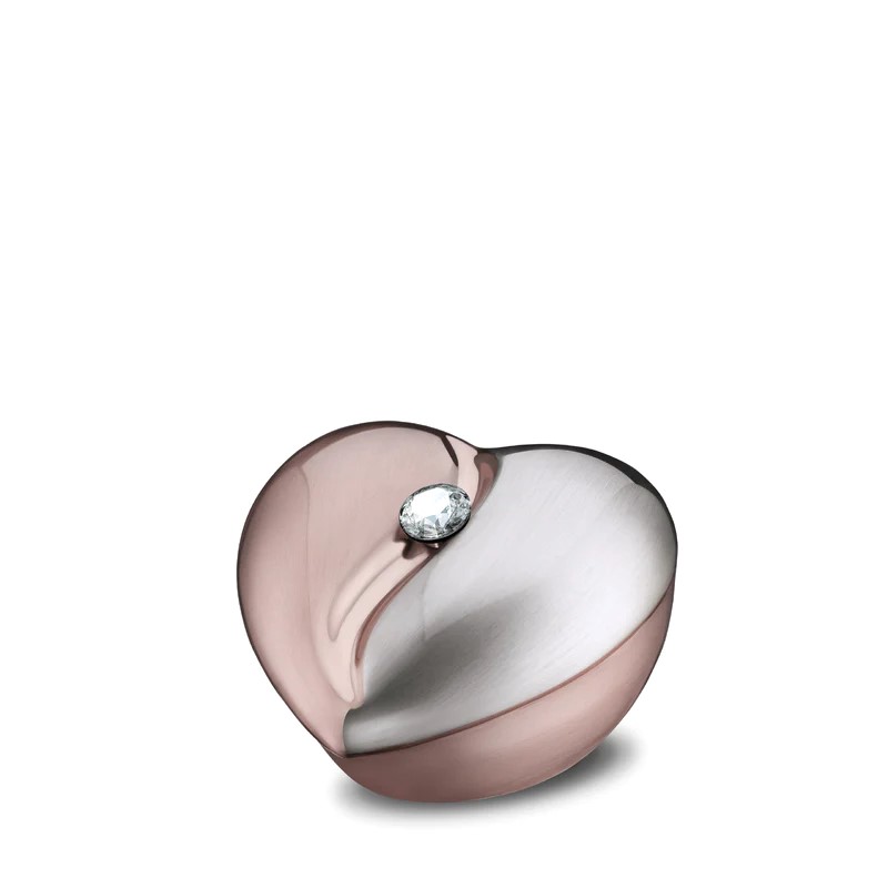 Mini HeartFelt Harturn Geborsteld Rosegoud - Zilver (0.1 liter)