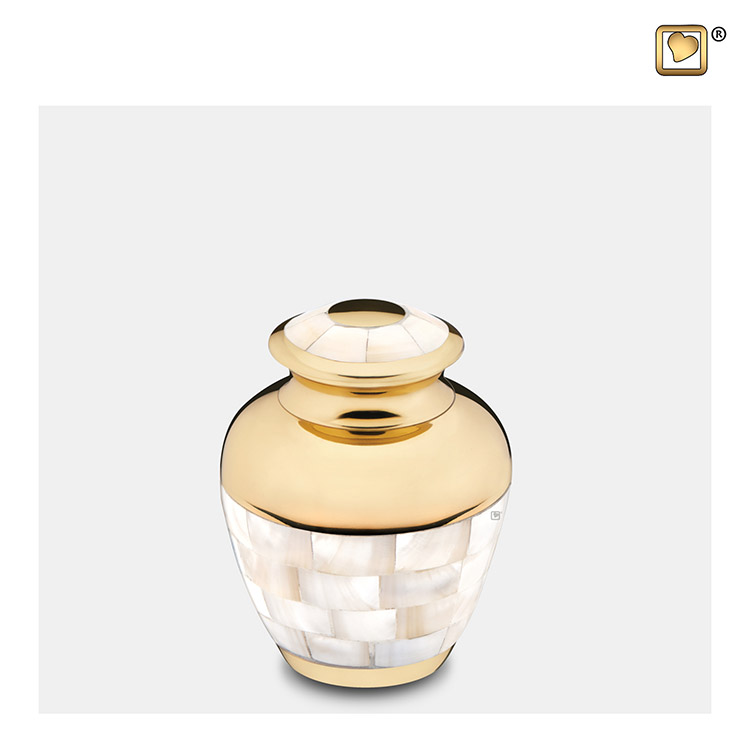 LoveUrns Mother of Pearl Mini Urn (0.07 liter)