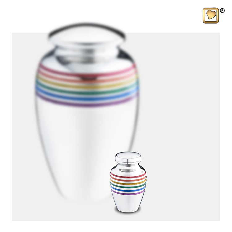 Messing LoveUrns Mini Rainbow Urn Pride (0.05 liter)