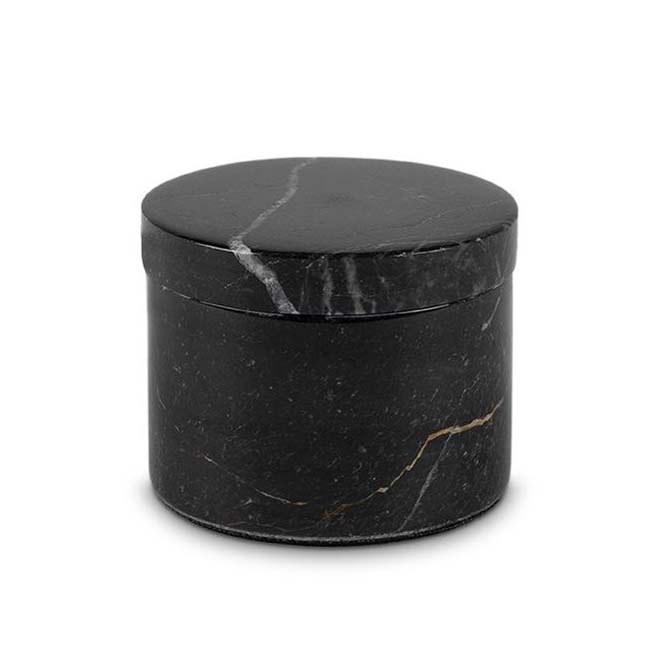 Urnwebshop Marmeren Mini Dieren Urn, As Potje Zwart (0.015 liter)