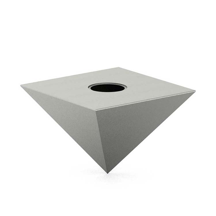 Medium RVS Piramide Urn (2.5 liter)