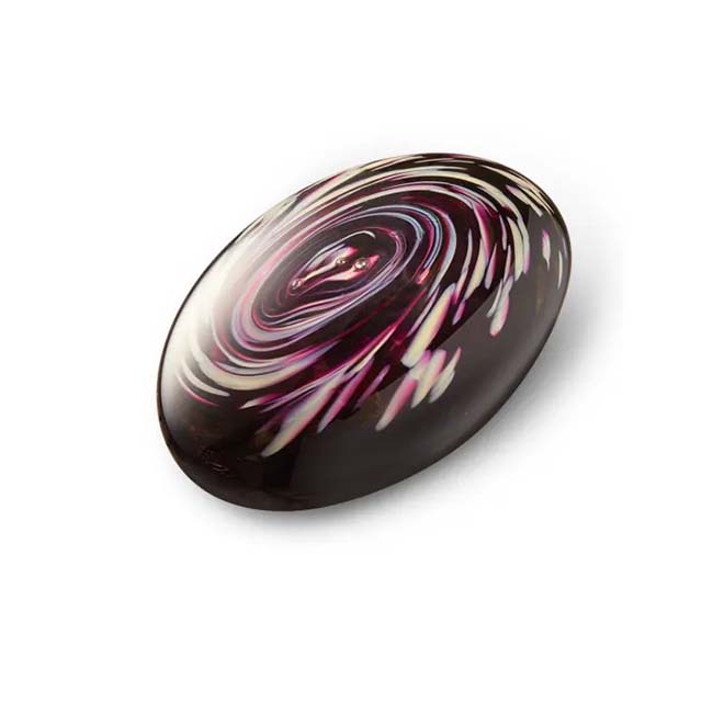 Knuffel Urn Aubergine-Taupe Frosted Hearts (0.1 liter)