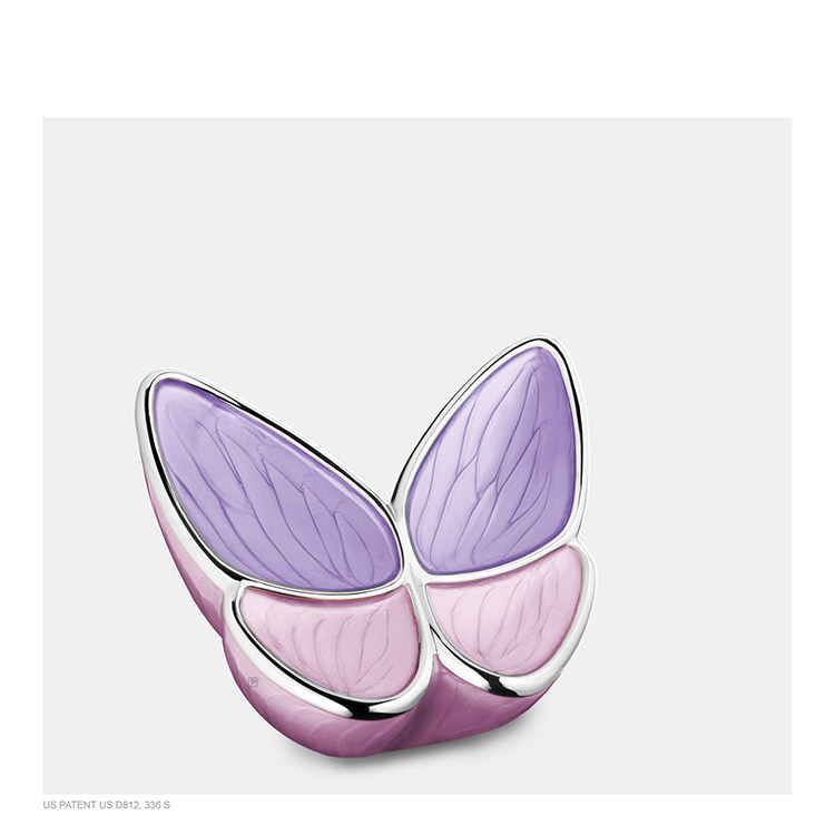 Mini LoveUrns Butterfly Urn Roze (0.05 liter)