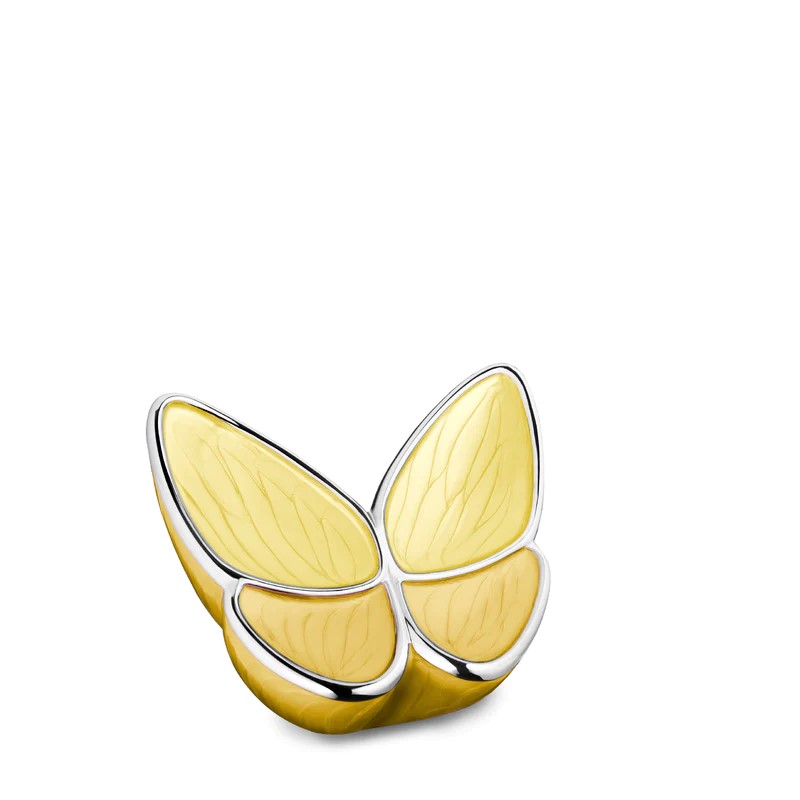 Mini LoveUrns Butterfly Urn Geel (0.05 liter)