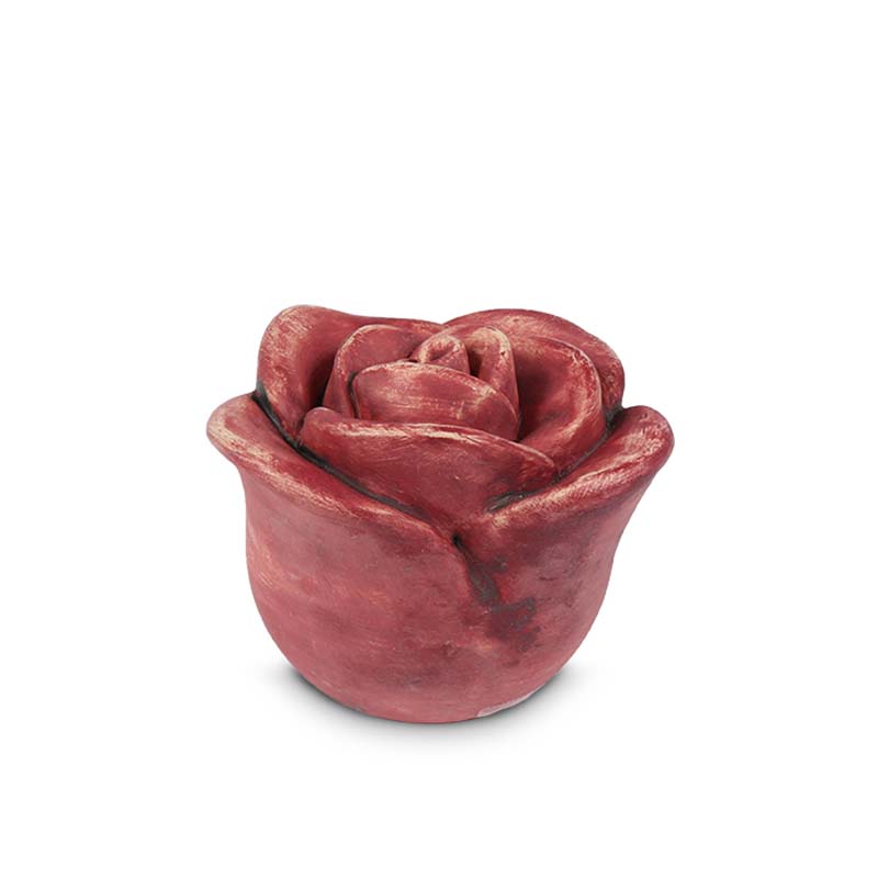 Mini Keramische Rode Roos Urn (0.35 liter)
