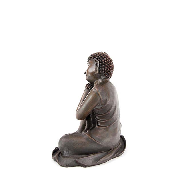 Mini Urn Slapende Indische Buddha Brons Links (0.15 liter)