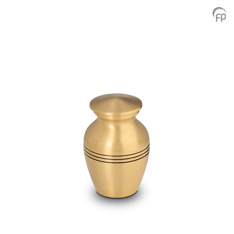 Messing Mini Urn Classic Gold (0.05 liter)