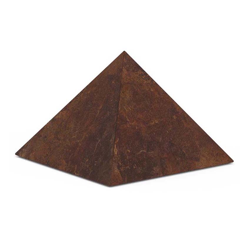 Mediumgrote Bronzen Piramide Urn (2.5 liter)
