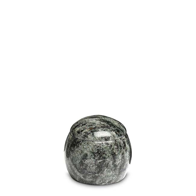Granieten Miniurn, Bol met Deksel - Labrador-Blue (0.06 liter)
