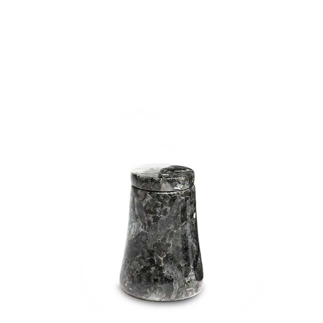 Granieten Mini Dierenurn Vaas, Taps met Deksel - Labrador-Blue (0.03 liter)