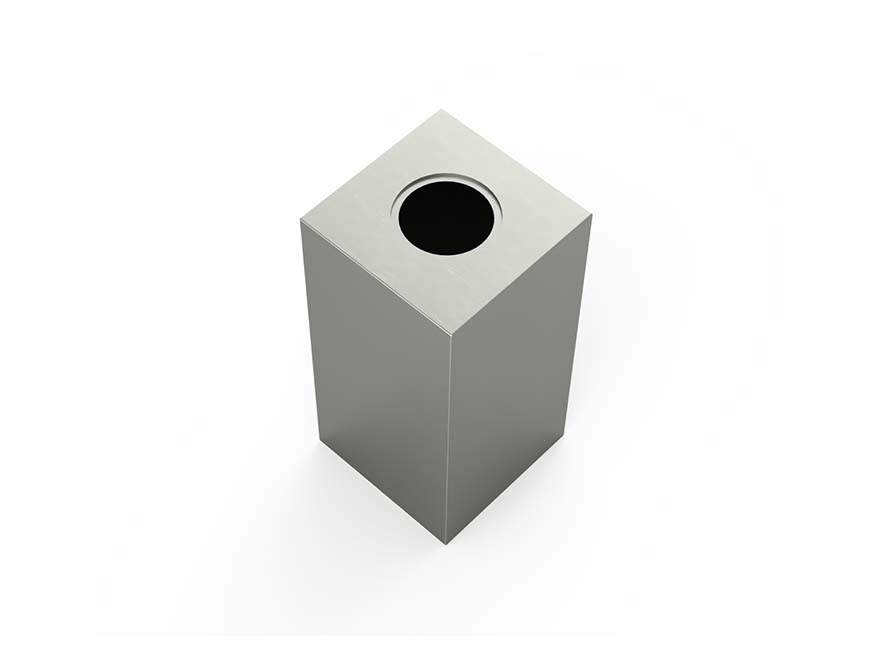 Kleine RVS Block Urn (1 liter)