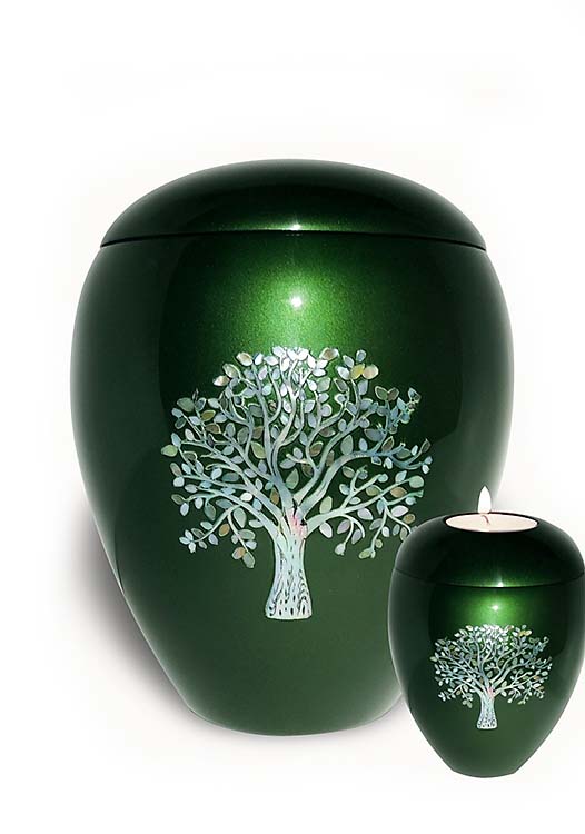 Grote Glasfiber Urn Levensboom (4.5 liter)