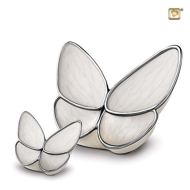 Butterfly Urnen Voordeelset Wit (3.6 en 0.05 liter)